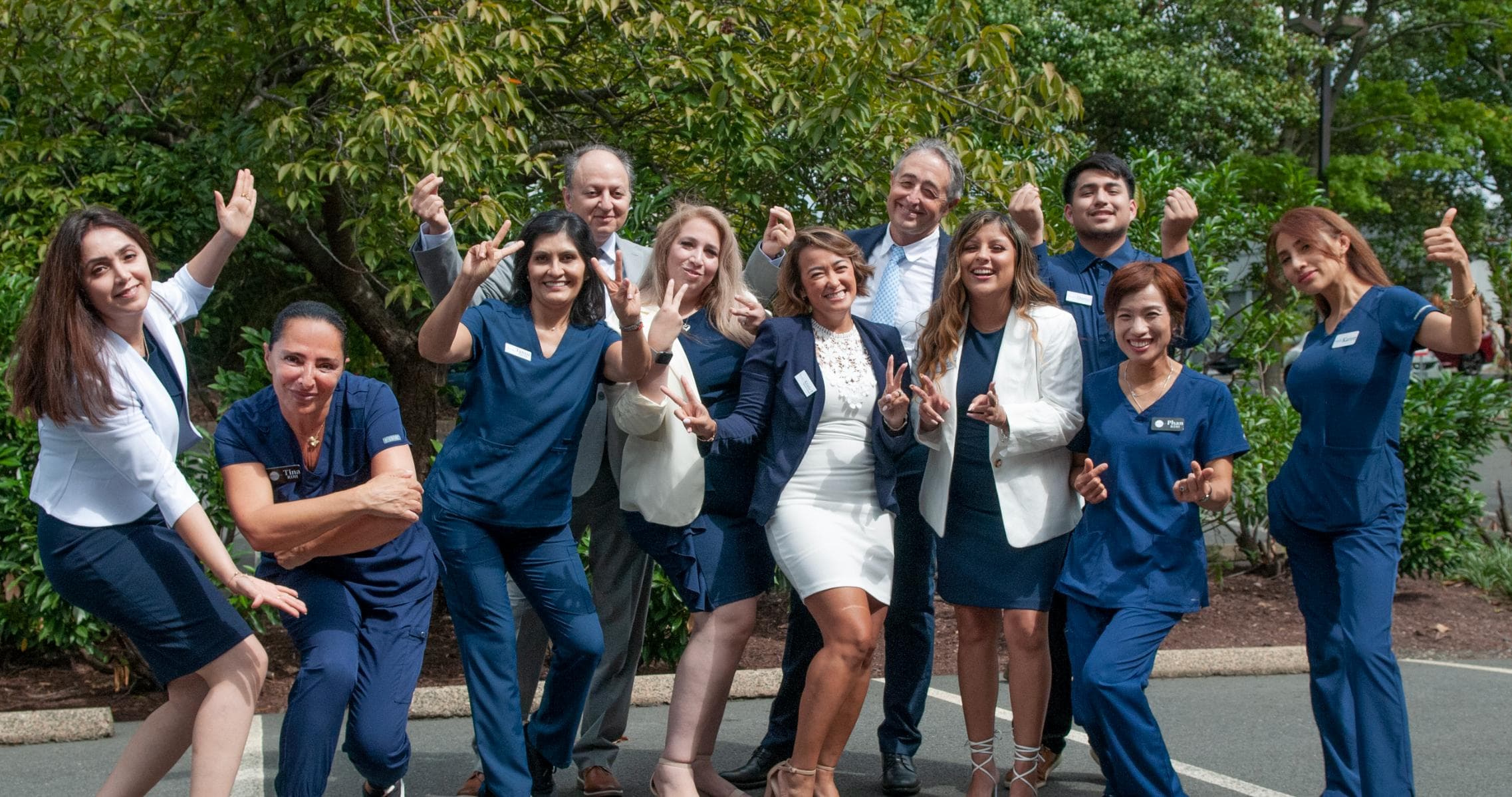 Fairfax Advanced Dentistry team having fun outdoors